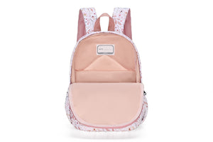 Kindergartenrucksack Blumentraum – seitliches Steckfach für Trinkflasche