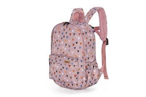 Kindergartenrucksack kleine Herzen – gepolsterte Schulterträger & Brustgurt