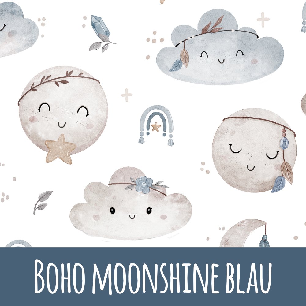 Boho moonshine blau Bio Jersey