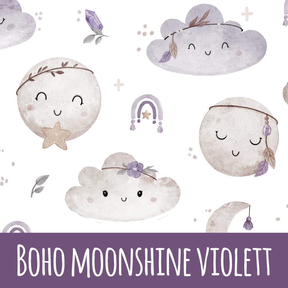 boho moonshine violett Bio Rip-Jersey 54cm Stoffreste 15,3/m