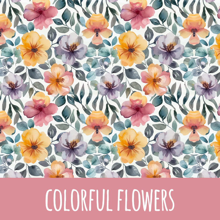 colorful flower Musselin 100cm Stoffrest 15,45€/m