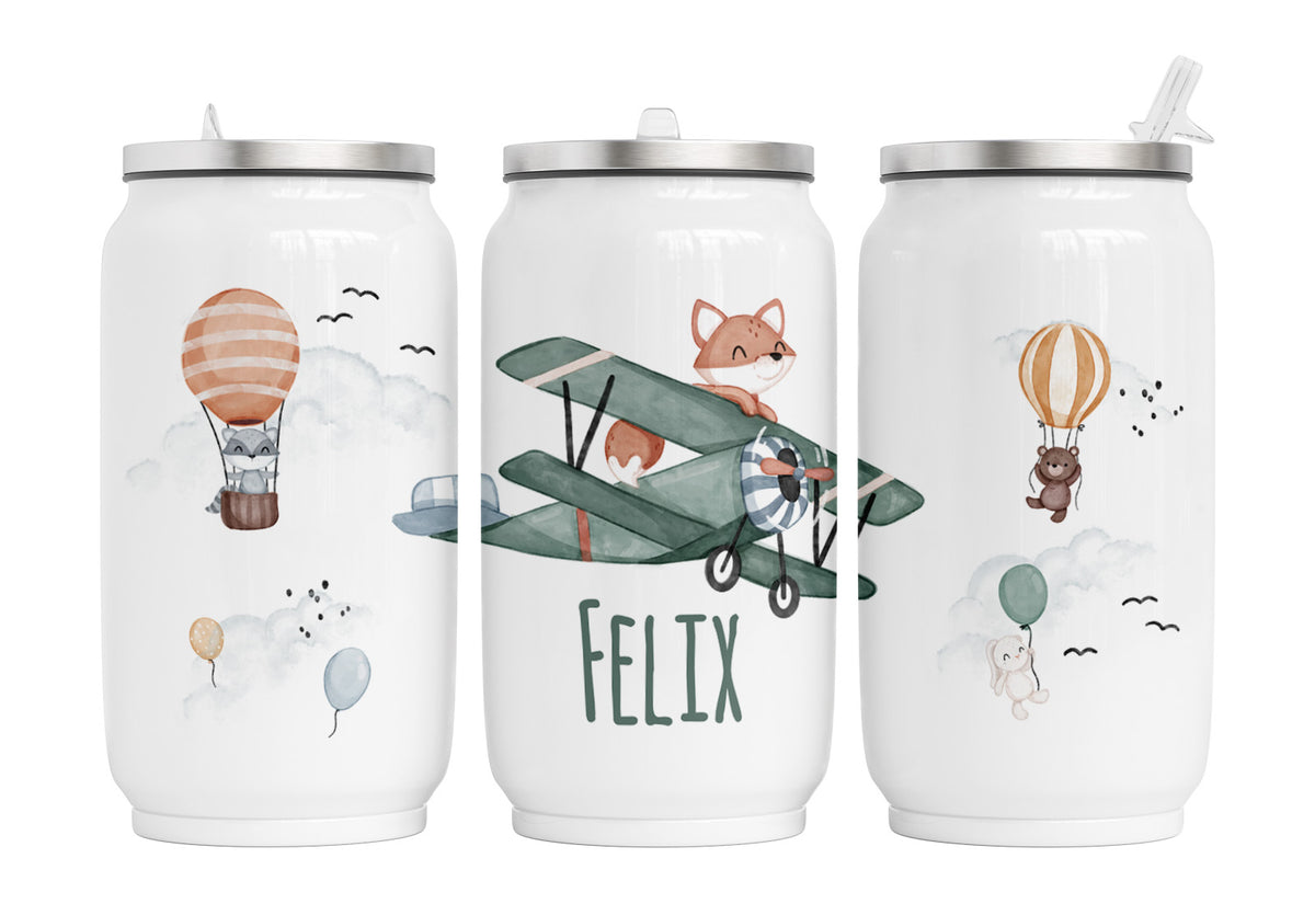 Personalisierte Thermo-Edelstahl Trinkdose 09. Sky Woodland