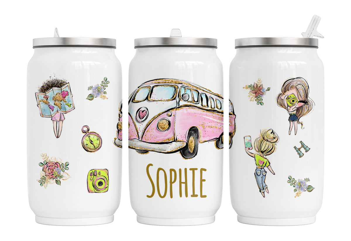 Personalisierte Thermo-Edelstahl Trinkdose Wanderlust