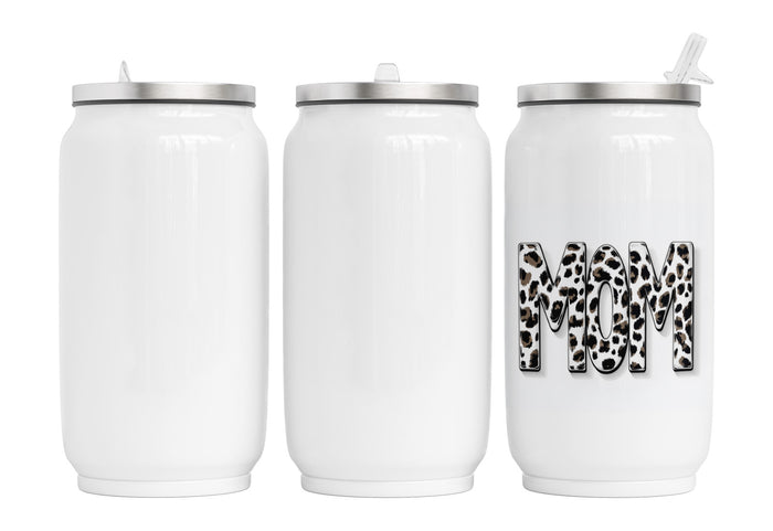 Personalisierte Thermo-Edelstahl Trinkdose Mom leo