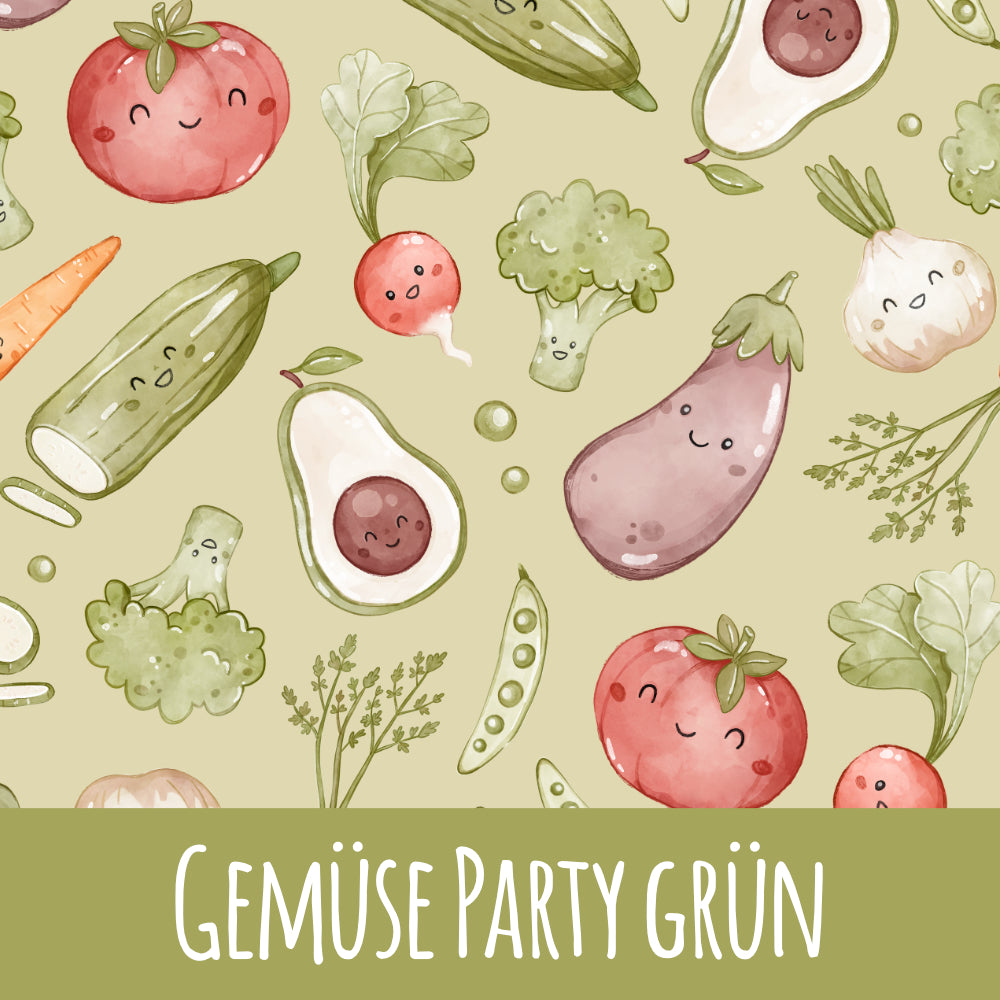 Gemüse Party grün Bio Jersey