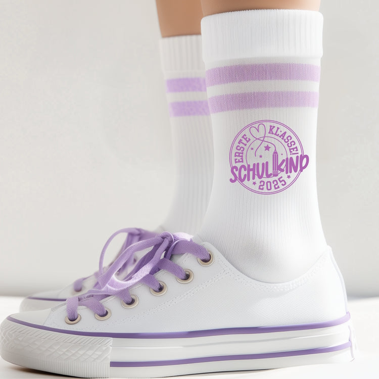 Schulkind Socken 004 - 5 verschiedene Farben