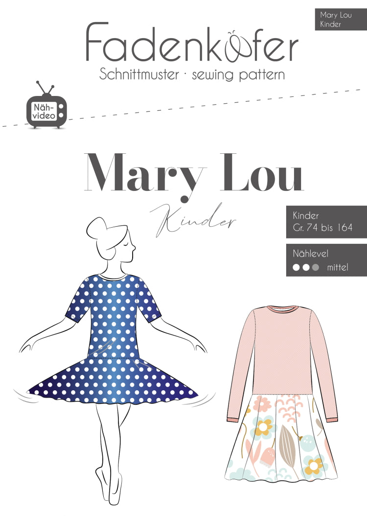 Papierschnittmuster Mary Lou Kinder