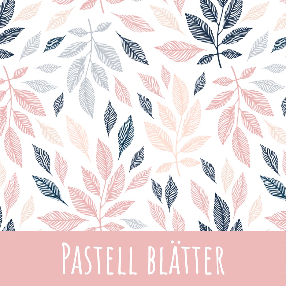Pastellblätter Baumwolle 30cm Stoffrest 15,45€/m