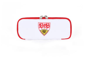 Stiftemäppchen VfB Stuttgart in Weiß, geschlossen von vorn