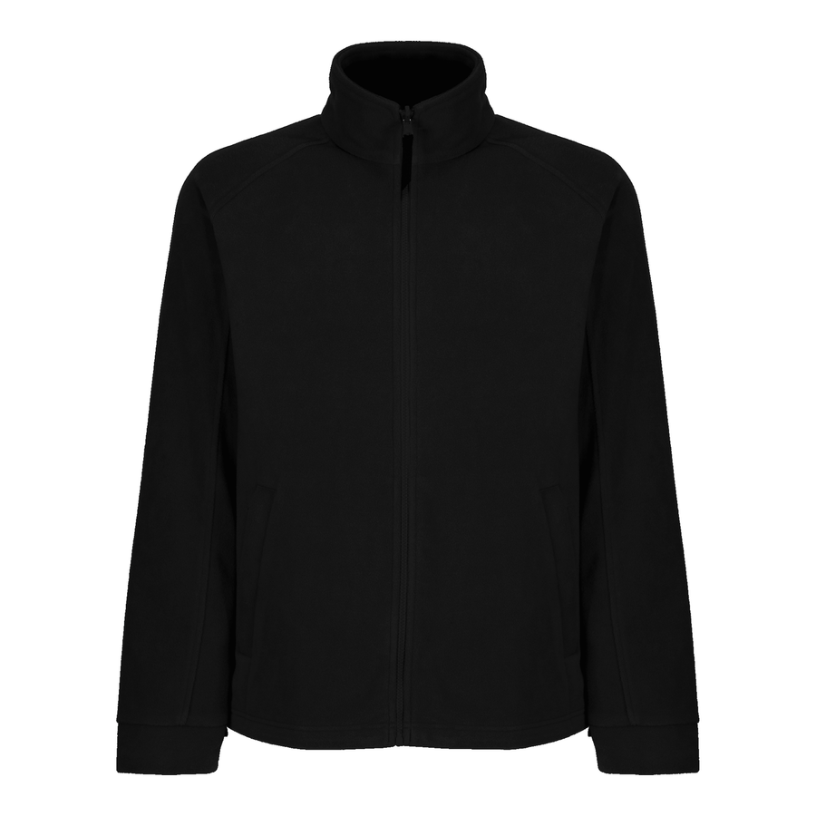 Uni Fleecejacke in Schwarz, Vorderansicht