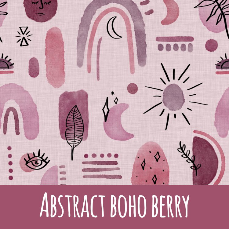 Abstract boho berry Bio Jersey