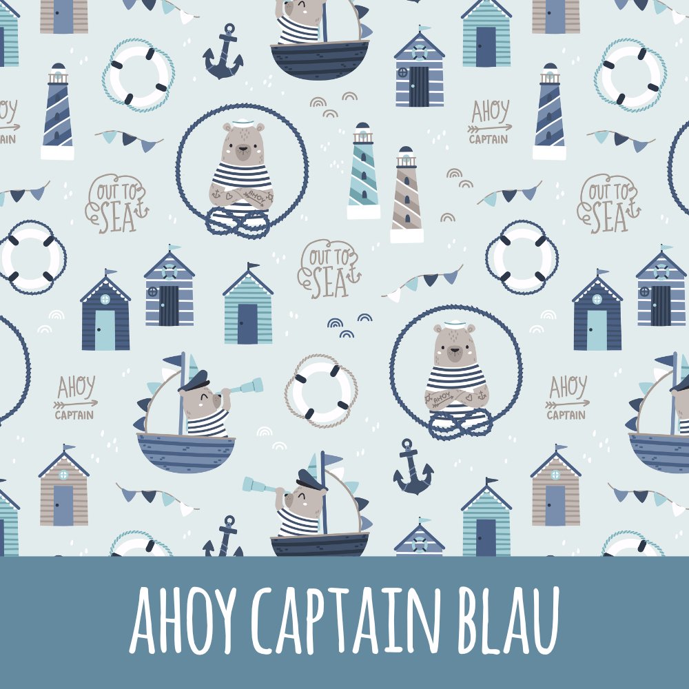Ahoy captain blau Bio Jersey