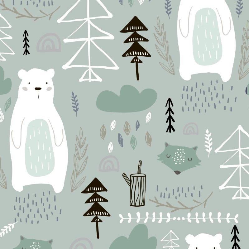 Wald Bär mint Bio Rib Jersey