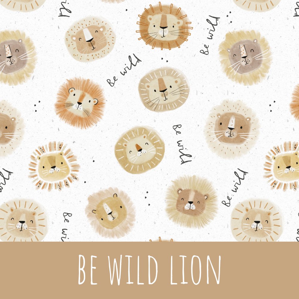 Be wild lion Baumwolle
