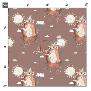 Boho bear darkrose Bio Jersey - Mamikes