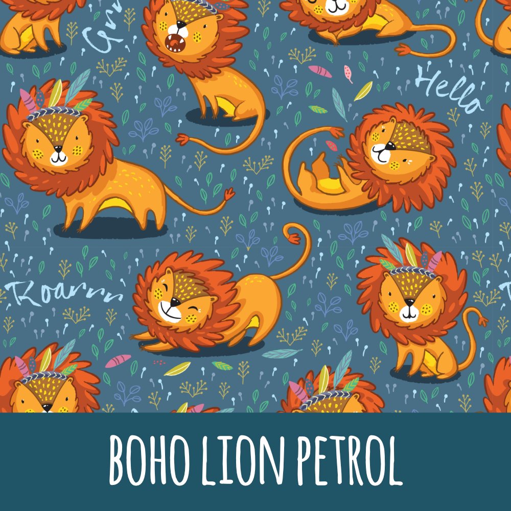 Boho lion petrol Bio Jersey