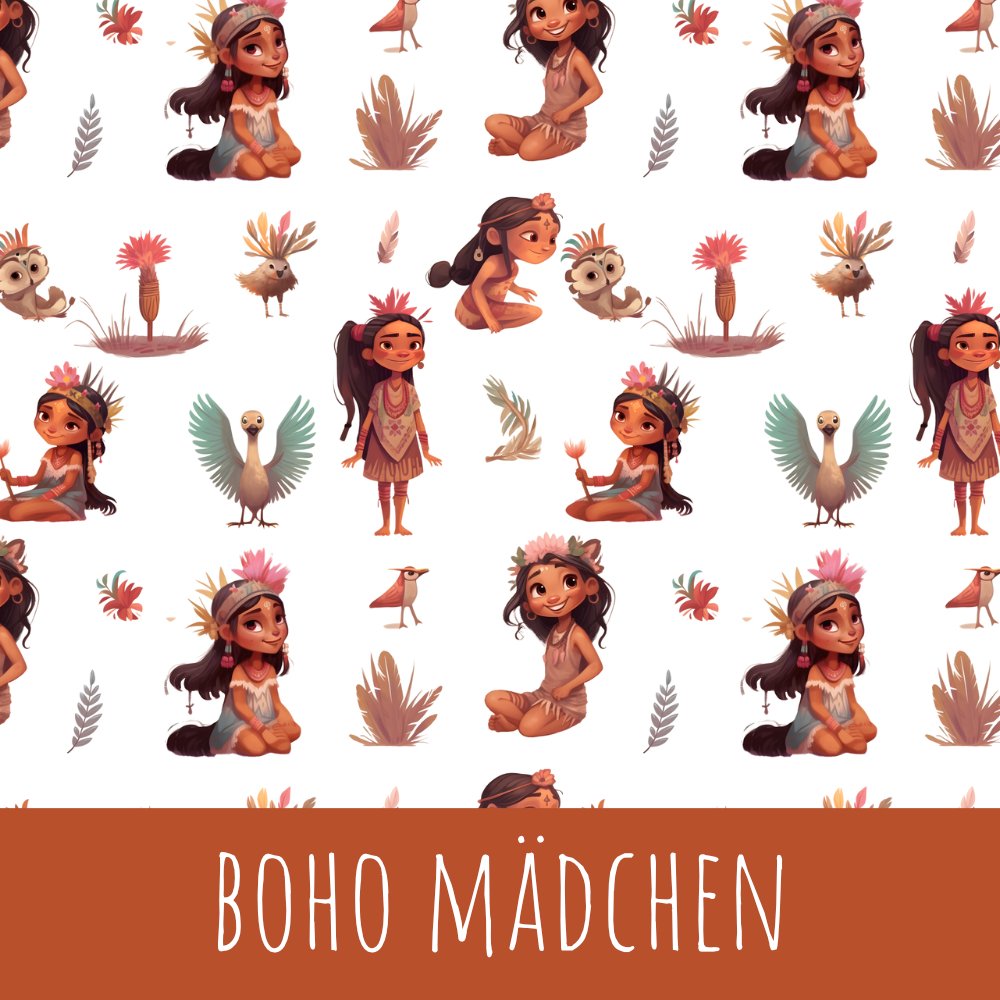 Boho mädchen Bio Jersey