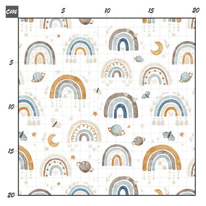Boho rainbow blau Baumwolle - Mamikes