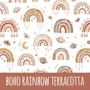 Boho rainbow terracotta Bio Jersey - Mamikes