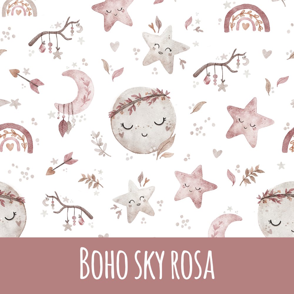 Boho sky rosa Bio Sommersweat