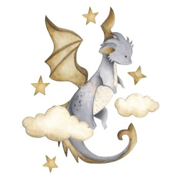 Bügelbild Drache 4 - BB393