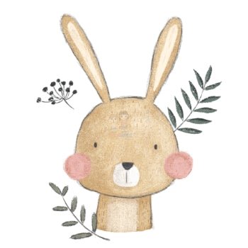 Bügelbild Hase 4 - BB406