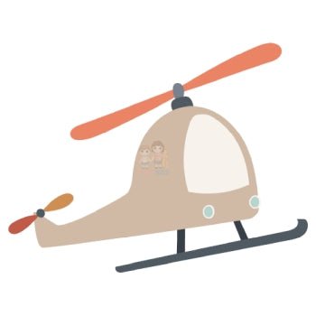 Bügelbild Hubschrauber 2 - BB409