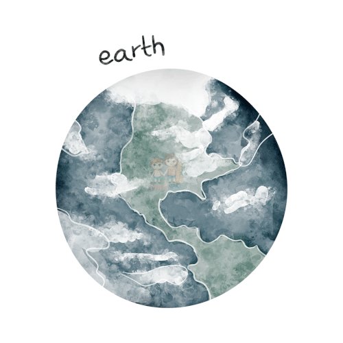 Bügelbild Planet Erde 2 - BB565