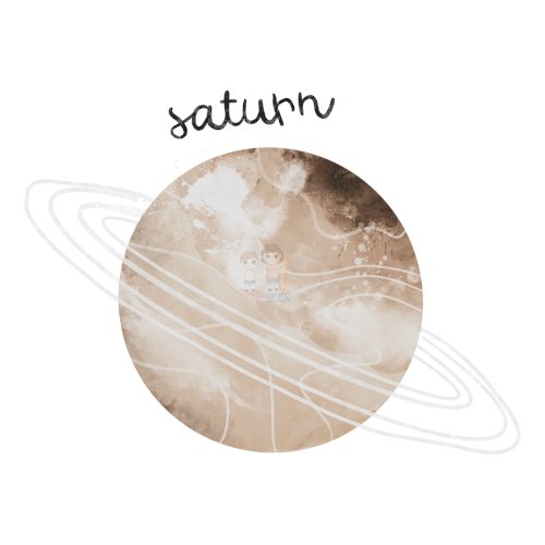 Bügelbild Planet Saturn - BB566