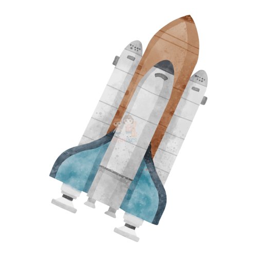 Bügelbild Rakete 3 - BB569