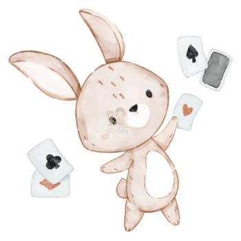 Bügelbild Zauber Hase - BB131