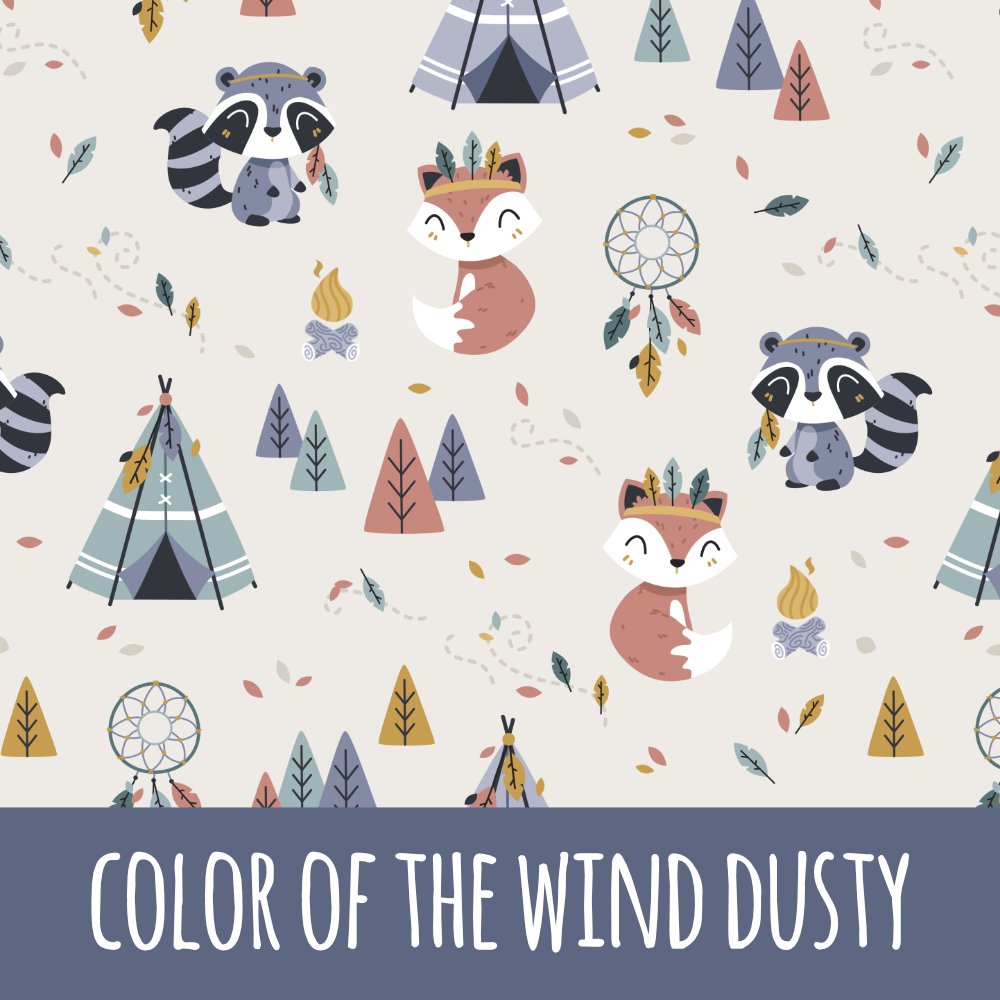 Color of the wind dusty Baumwolle