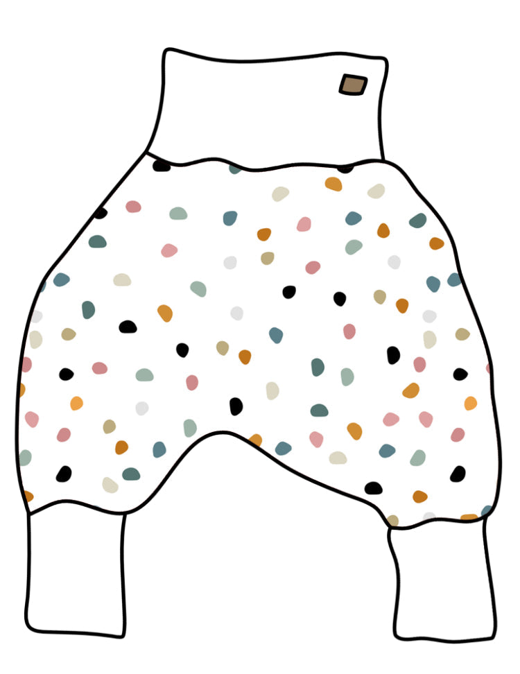 DIY-Paket Lange Pumphose colorful dots