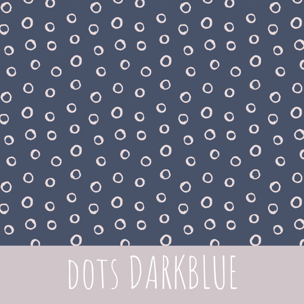 Dots darkblue Bio Jersey