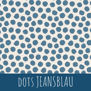 Dots jeansblau Bio Jersey - Mamikes
