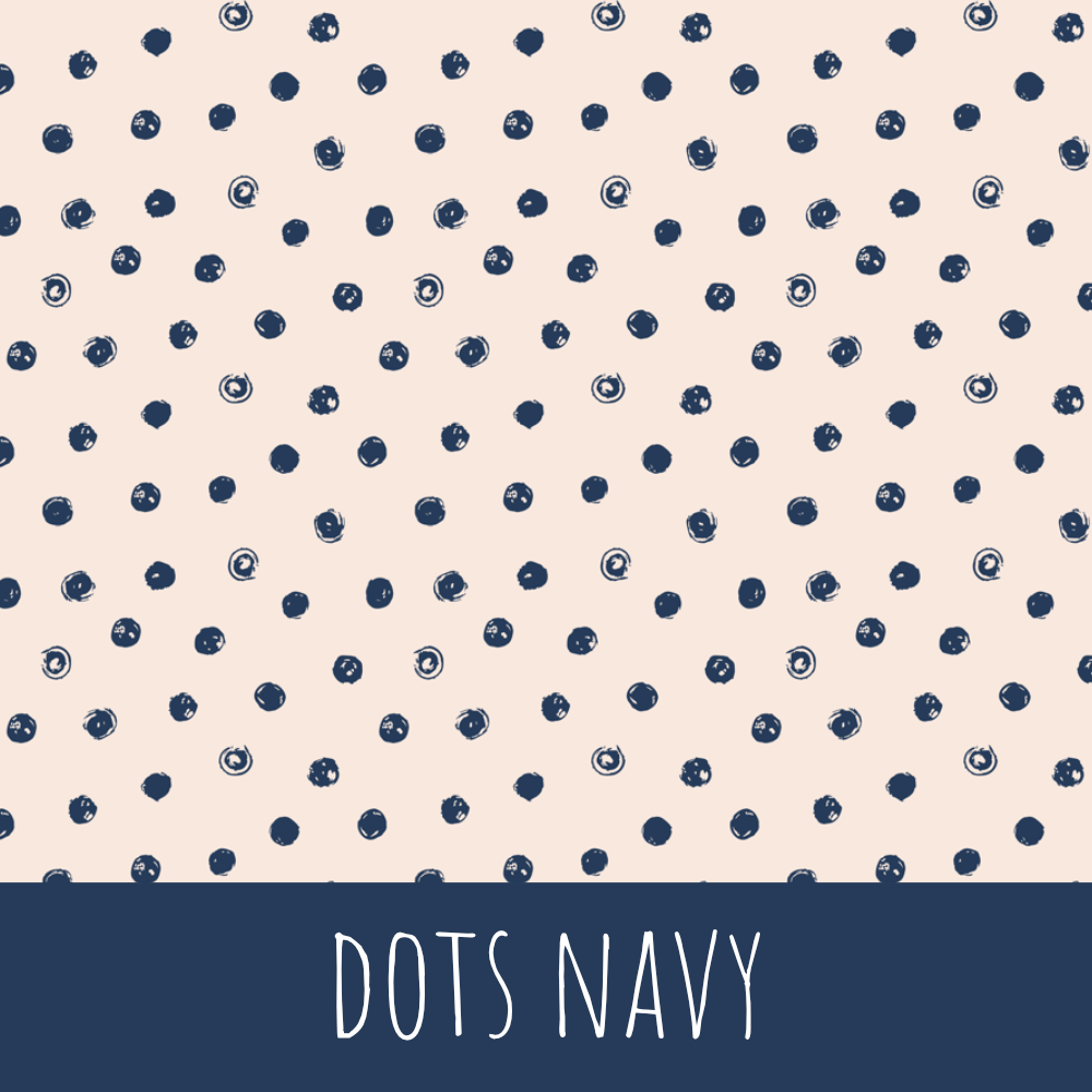 Dots navy Bio Jersey