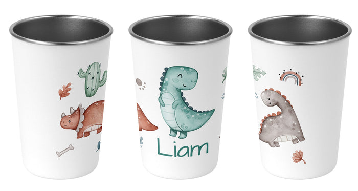 Edelstahlbecher 64.Dinos
