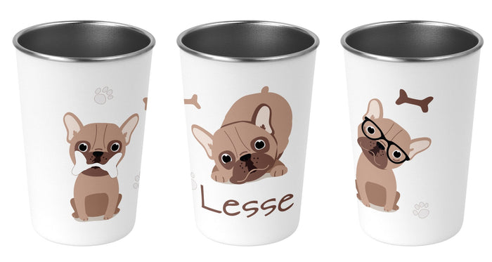 Edelstahlbecher 66. Hund