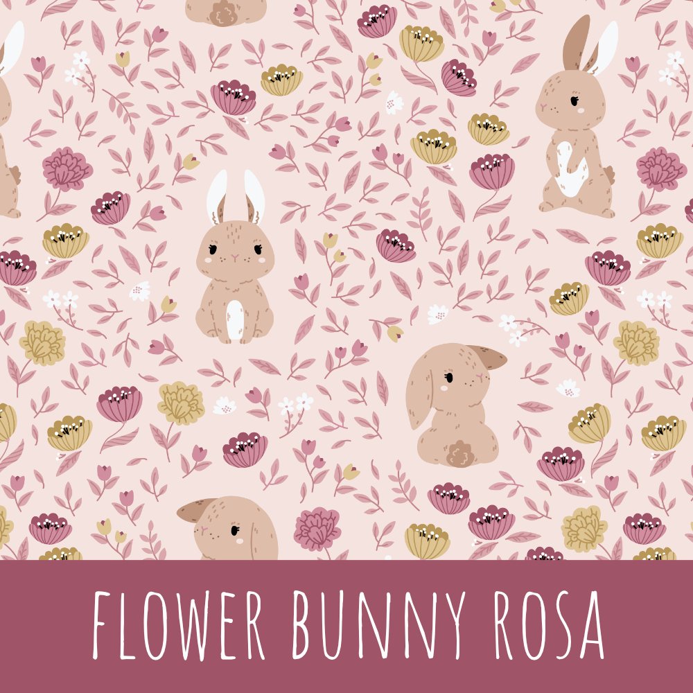 Flower bunny rosa Baumwolle