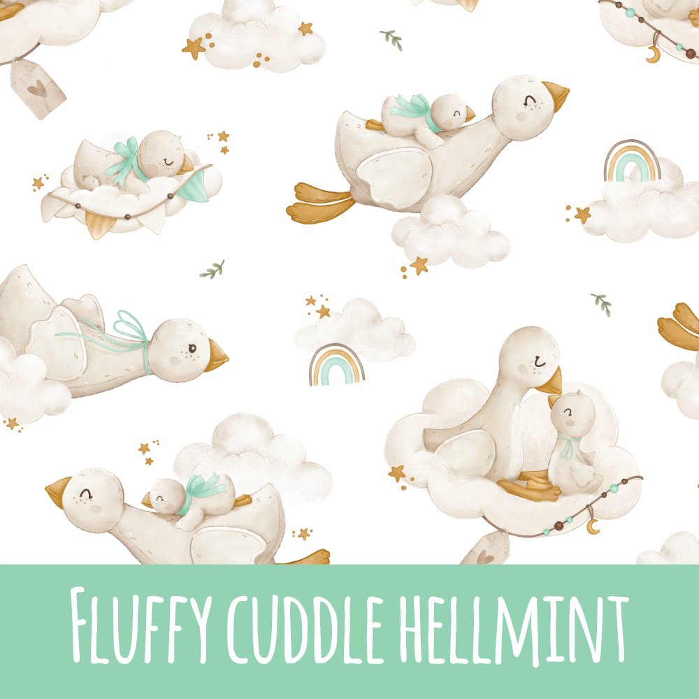 Fluffly cuddle hellmint Baumwolle
