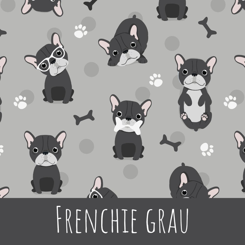 Frenchie grau Bio Jersey
