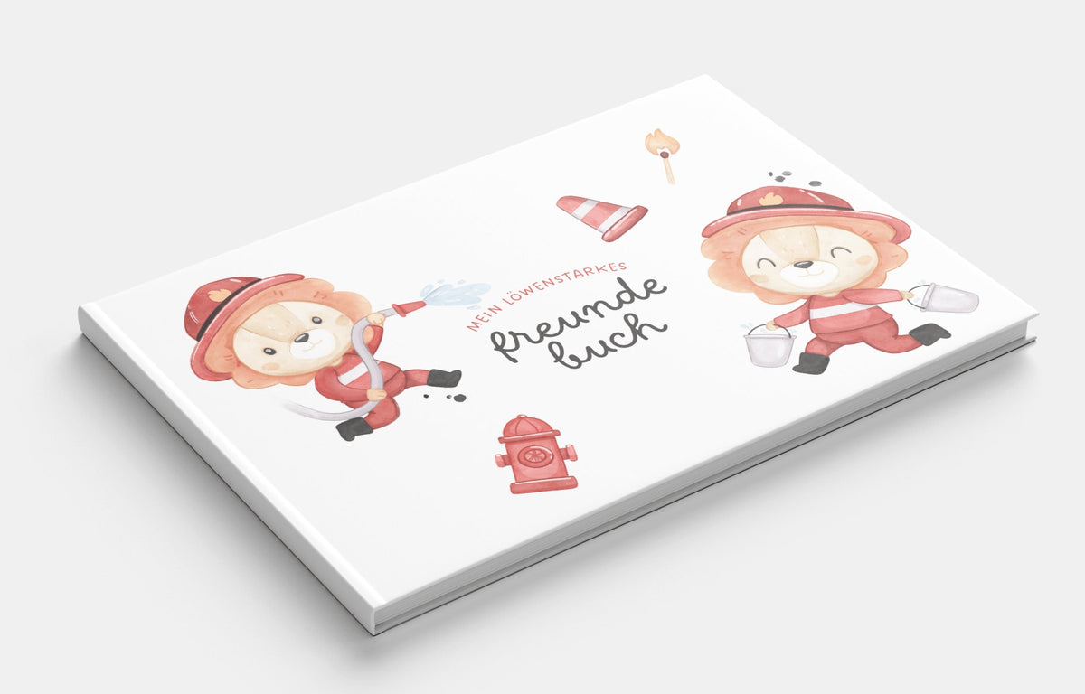 Freundschaftsbuch Feuerwehr Löwe