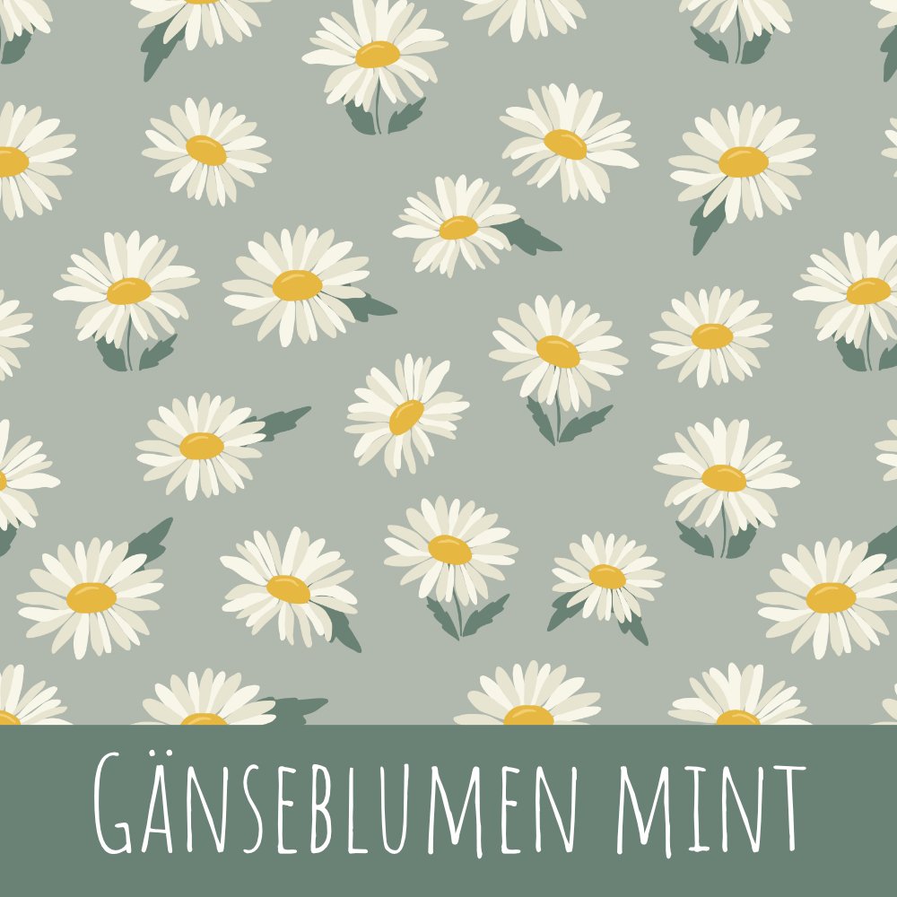 Gänseblumen mint Baumwolle