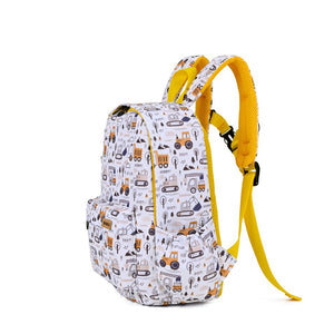 Kindergartenrucksack Beep Bagger – seitliches Steckfach für Trinkflasche