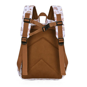 Kinderrucksack Boho Rainbow – großes Hauptfach mit Innenaufteilung