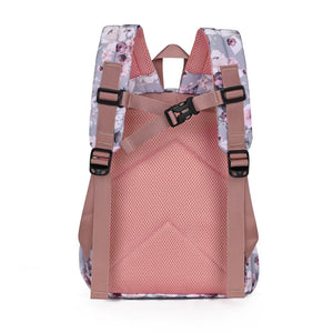 Kinderrucksack Dusty Rose – großes Hauptfach mit Innenaufteilung