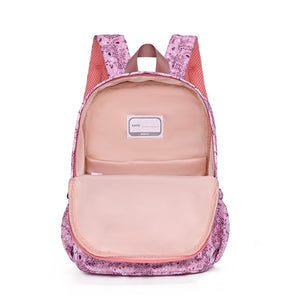 Kindergartenrucksack Blumenfuchs – seitliches Steckfach für Trinkflasche