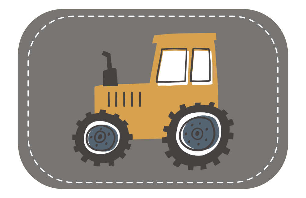 Kunstleder Patch (Farbe wählbar) 12.Traktor