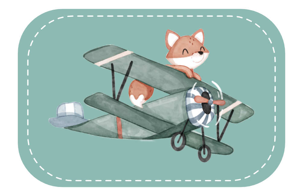 Kunstleder Patch (Farbe wählbar) 15.Flugzeug