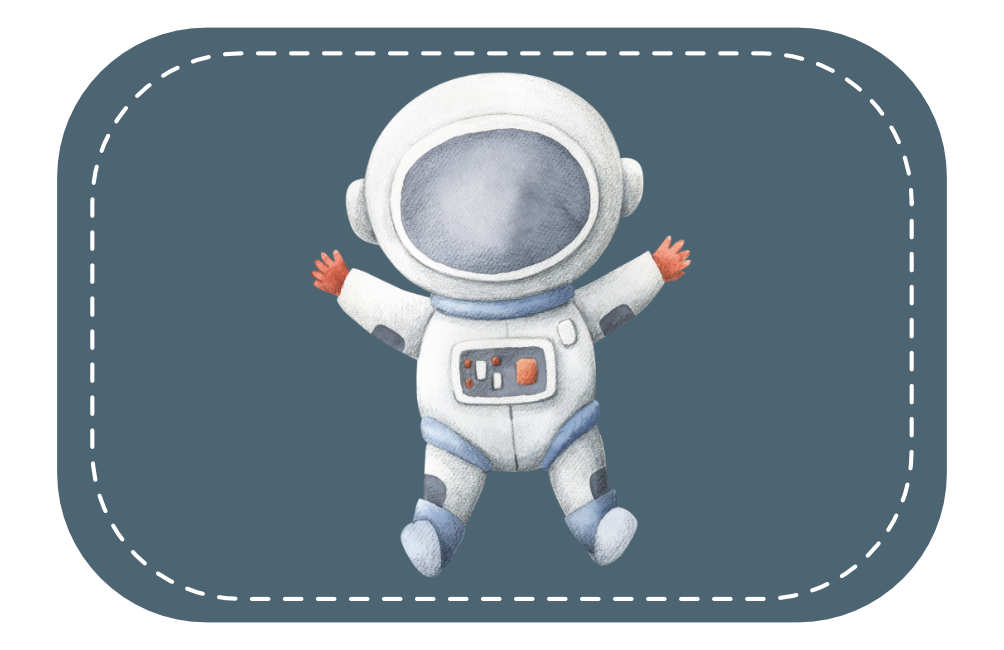 Kunstleder Patch (Farbe wählbar) 32.Astronaut